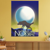 Norwegen Wolf Poster Leinwanddruck (Insitu (Wohnzimmer))