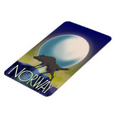 Norwegen Wolf Poster Magnet (Linke Seite)