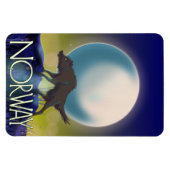 Norwegen Wolf Poster Magnet (Horizontal)
