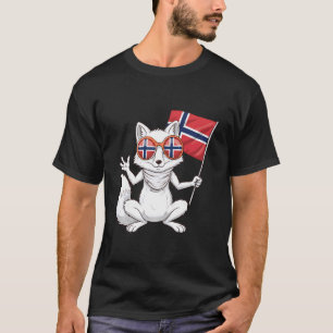 Norwegen Wurzeln Norwegen Norwegische Flagge 3 T-Shirt