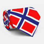 Norwegenflaggenmuster Krawatte (Gerollt)
