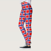 Norwegenflaggenmuster Leggings (Links)