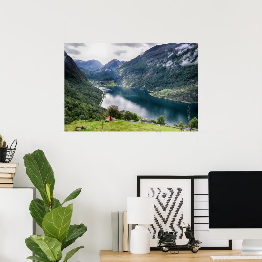 Norwegenlandschaft Poster (Heimbüro)