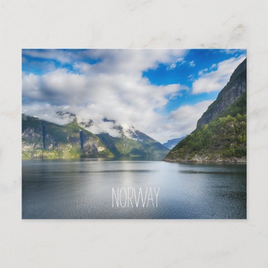 Norwegenlandschaft Postkarte (Vorderseite)