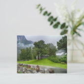 Norwegenlandschaft Postkarte (Stehend Vorderseite)