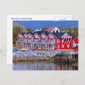Norwegens, Bergen Postkarte (Vorne/Hinten)