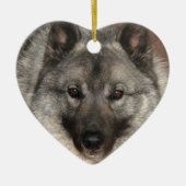 Norweger Elkhound Keramikornament (Vorne)