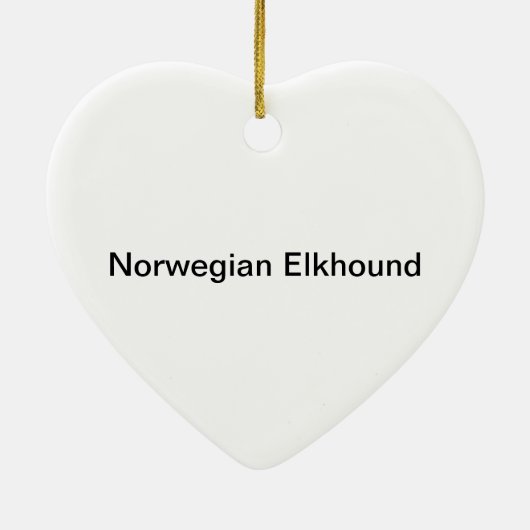 Norweger Elkhound Keramikornament (Hinten)