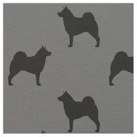 Norweger Elkhound Silhouette-Muster