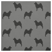 Norweger Elkhound Silhouette-Muster Stoff (Muster)