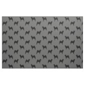 Norweger Elkhound Silhouette-Muster Stoff (Fat Quarter (45,7 x 55,9 cm))