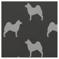Norweger Elkhound Silhouette-Muster