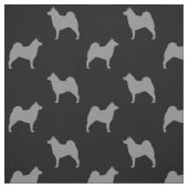 Norweger Elkhound Silhouette-Muster Stoff (Muster)