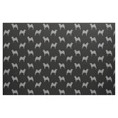 Norweger Elkhound Silhouette-Muster Stoff (Fat Quarter (45,7 x 55,9 cm))