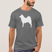 Norweger Elkhound Silhouette T-Shirt (Vorderseite)