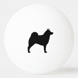 Norweger Elkhound Silhouette Tischtennisball