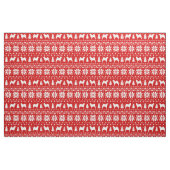 Norweger Elkhound Silhouette-Weihnachtsmuster Stoff (Fat Quarter (45,7 x 55,9 cm))