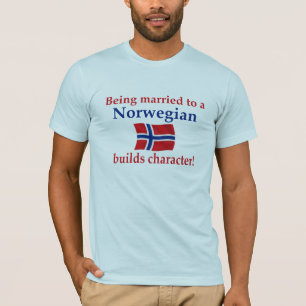 Norweger errichtet Charakter T-Shirt