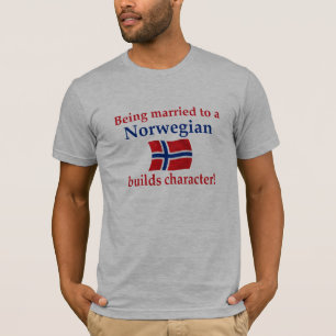 Norweger errichtet Charakter T-Shirt