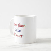 Norweger-Erschütterung es besser Kaffeetasse (Vorderseite Links)