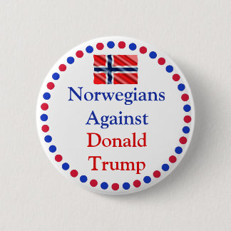 Norweger gegen Donald Trump Button