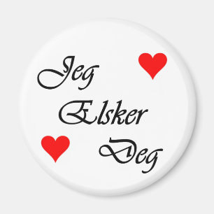 Norweger "ich Liebe Sie" Norsk "Jeg Elsker Grad " Magnet