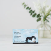 Norweger Lundehund Western-Silhouette Visitenkarte (Stehend Vorderseite)
