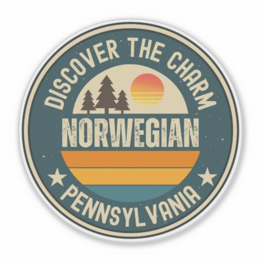 Norweger, Pennsylvania Aufkleber (Vorderseite)