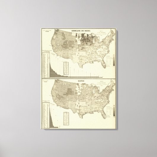 Norweger und Schweden Leinwanddruck (Vorderseite)