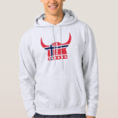 Norweger-Wikinger-Sturzhelm-Shirt Hoodie (Vorderseite)