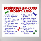 NORWEGIAN ELKHOUND PL2 POSTER (Vorne)