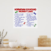 NORWEGIAN ELKHOUND PL2 POSTER (Küche)