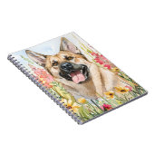 Norwegian Elkhound Watercolor Journal Notizblock (Rechte Seite)