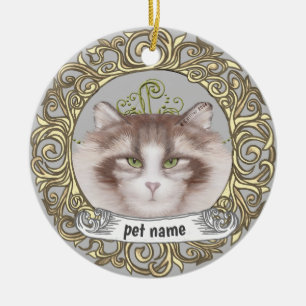 Norwegian Forest Cat Gedenk-Schmuck Keramik Ornament