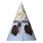 Norwegian Forest Cat in Snow Partyhütchen (Rückseite)