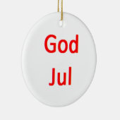 norwegian god jul keramik ornament (Rechts)