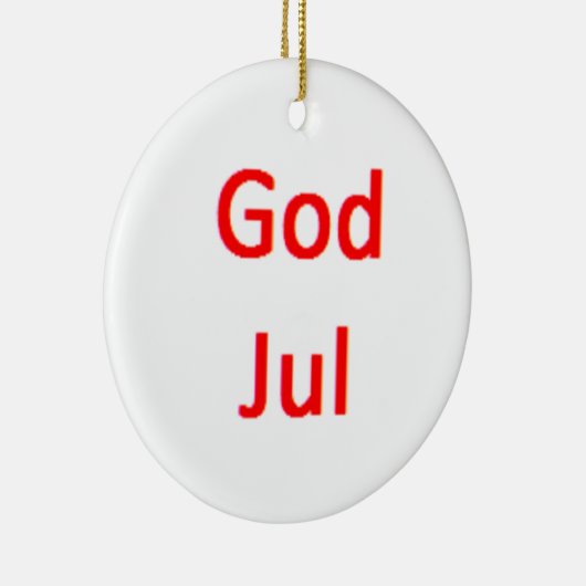 norwegian god jul keramik ornament (Rechts)