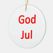 norwegian god jul keramik ornament (Links)