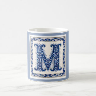 Norwegian Heritage M Monogramm - Blau Kaffeetasse