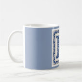Norwegian Heritage M Monogramm - Blau Kaffeetasse (Links)