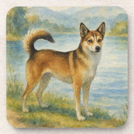 Norwegian Lundehund Getränkeuntersetzer