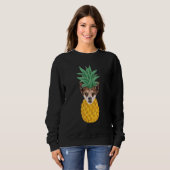 Norwegian Lundehund Pineapple Dog Sweatshirt (Vorne ganz)