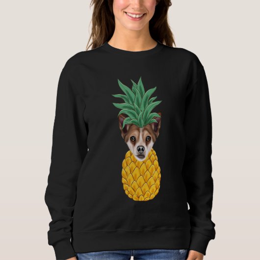 Norwegian Lundehund Pineapple Dog Sweatshirt (Vorderseite)