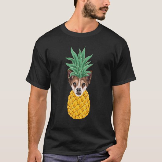 Norwegian Lundehund Pineapple Dog T-Shirt (Vorderseite)