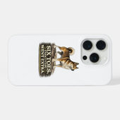 Norwegian Lundehund-Shirt – Sechszehen-Evolution W iPhone Hülle (Rückseite (Horizontal))