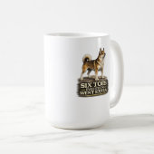 Norwegian Lundehund Shirt – Six Toes Evolution Wen Kaffeetasse (VorderseiteRechts)