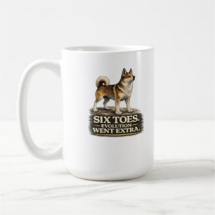 Norwegian Lundehund Shirt – Six Toes Evolution Wen Kaffeetasse