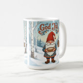 Norwegian Nisse God Jul Christmas Coffee Mug Kaffeetasse (VorderseiteRechts)
