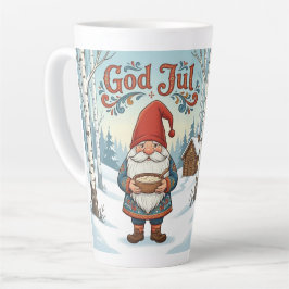Norwegian Nisse God Jul Christmas Latte Mug Milchtasse