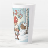 Norwegian Nisse God Jul Christmas Latte Mug Milchtasse (Vorderseite)